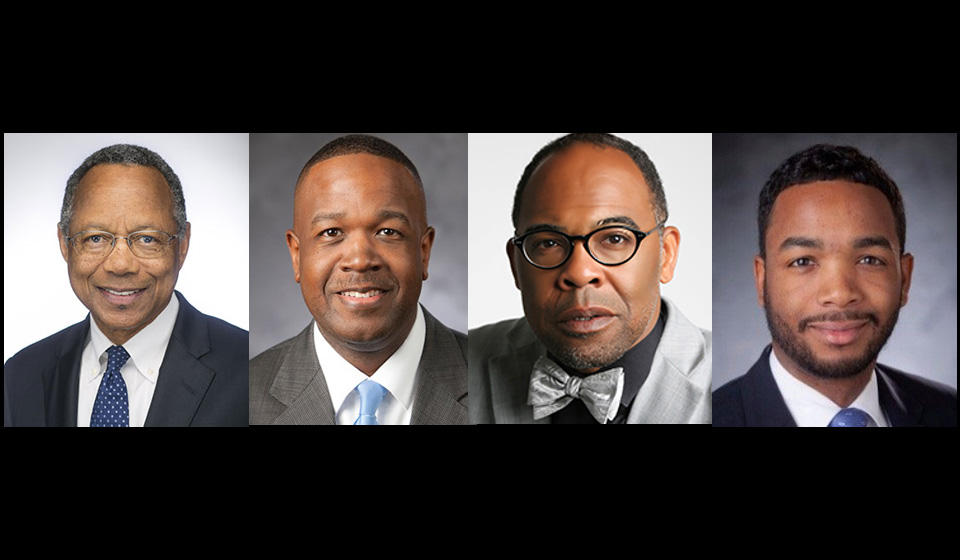 A. Eugene Washington, MD; Dexter Nolley, MEd, SPHR; Fabian Stone, MBA, MHA, MT(ASCP); and Brian Wofford, MBA, MHA, participated in the virtual conversation